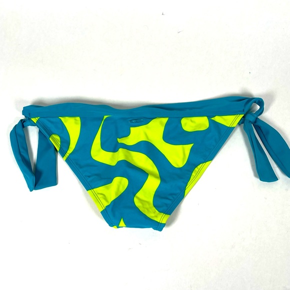 O’Neill Tie Swim Bottoms Size Medium Teal and Green - Picture 2 of 5